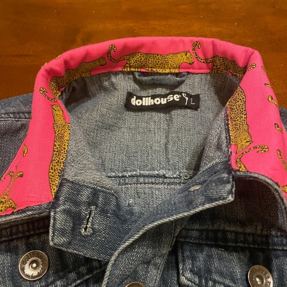 Dollhouse Women's Blue Denim Jacket Large - Picture 4 of 6